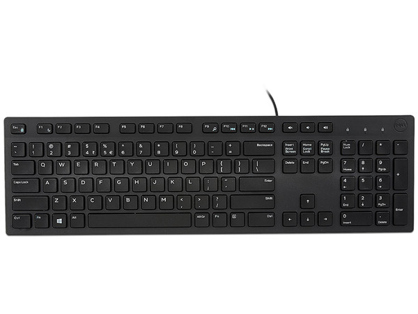 Teclado Alámbrico Dell 580-ADMT, USB. Color Negro