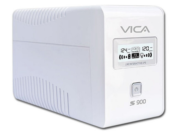 NO-BREAK con regulador VICA, 500 W (900 VA) con 6 conexiones Nema 5-15R, hasta 40min de respaldo.