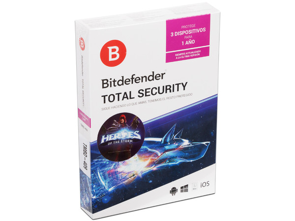 Bitdefender Total Security 2018, 5 Usuarios, 1 año